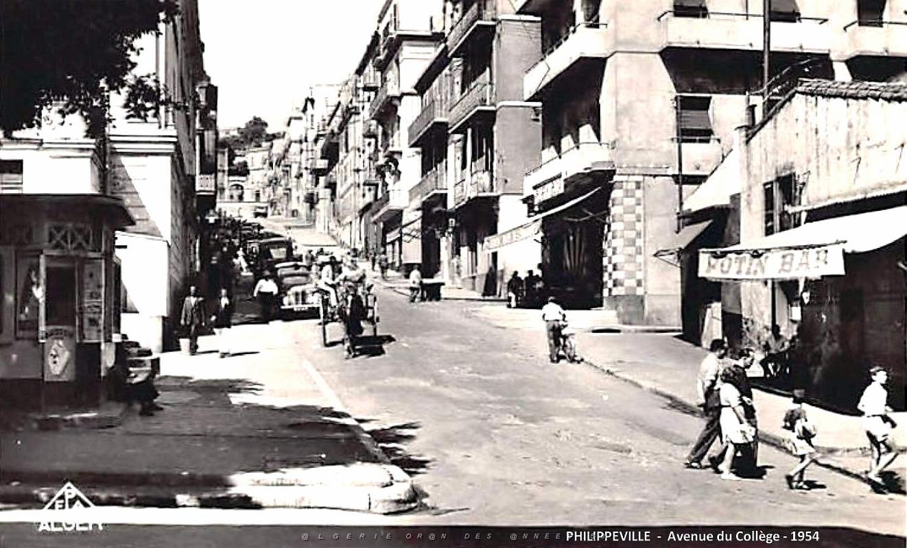 Philippeville - Avenue du College - 1954.jpg